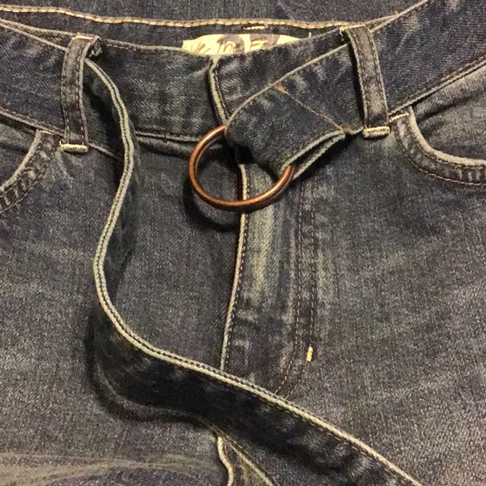 Free People Ringer Wide Leg Denim Trouser - Picture 5 of 8